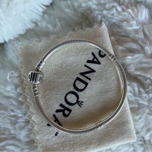 Pandora 7” Sterling Silver Snake Chain Bracelet | 925 ALE | Authentic